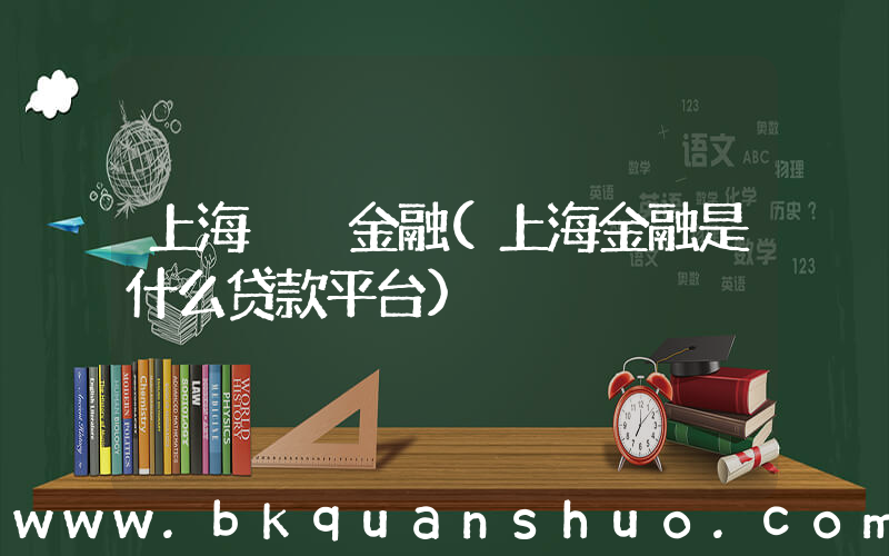 上海  金融(上海金融是什么贷款平台)